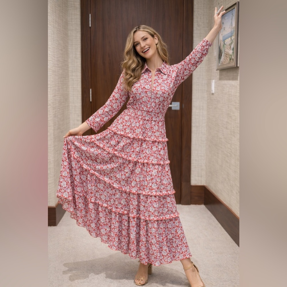 RAGA Red and White Floral Dress